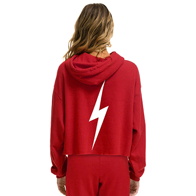 ALABAMA SCRIPT A CROPPED PULLOVER HOODIE -  1
