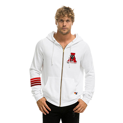 ALABAMA ROLL TIDE FULL ZIP HOODIE WITH STRIPES -  2