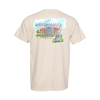 ALABAMA WATERCOLOR STADIUM COMFORT COLOR T-SHIRT (14185373102) ALABAMA WATERCOLOR STADIUM COMFORT COLOR T-SHIRT