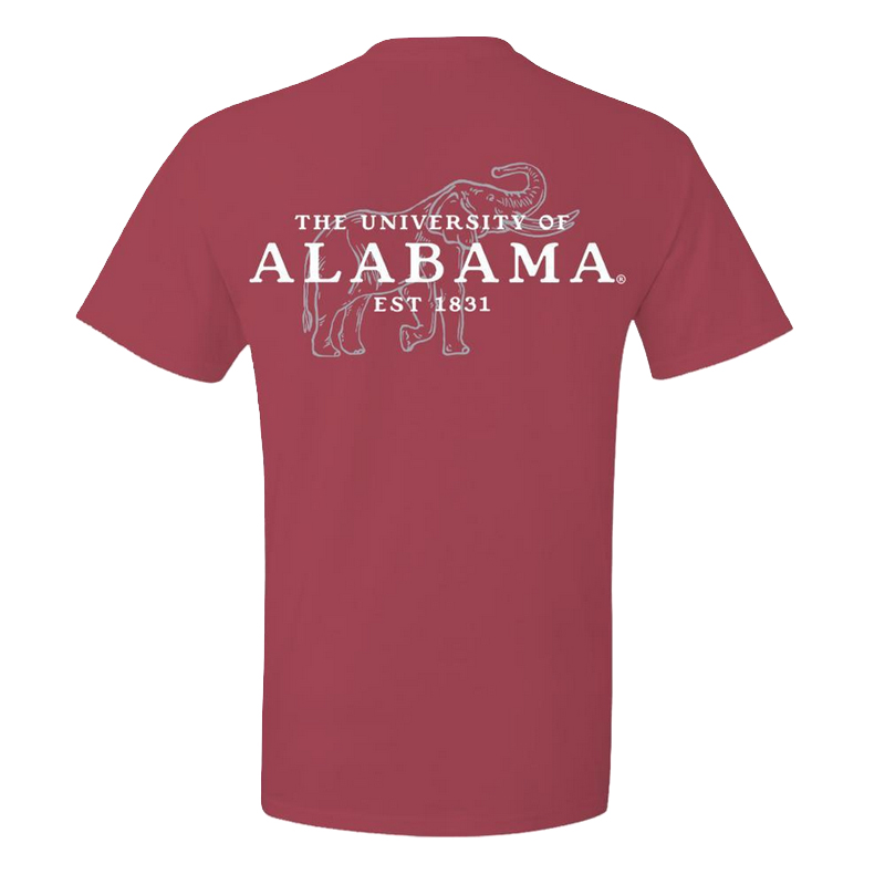 Alabama Subtle Elephant Comfort Color Pocket T-Shirt (SKU 14185687102) Alabama Subtle Elephant Comfort Color Pocket T-Shirt (SKU 14185687102)