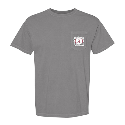 ALABAMA SCRIPT A FOOTBALL COMFORT COLOR POCKET T-SHIRT -  1