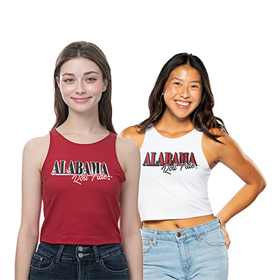 Alabama Roll Tide 1st Down Crop Top - main view