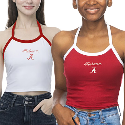 Alabama Script A Halter Tank - main view