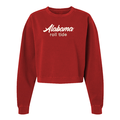 ALABAMA ROLL TIDE CROP CREW SWEATSHIRT -  1