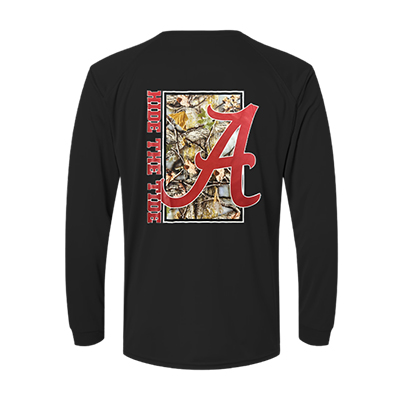ALABAMA TREE TIDE LONG SLEEVE PERFORMANCE T-SHIRT (14189333324) ALABAMA TREE TIDE LONG SLEEVE PERFORMANCE T-SHIRT