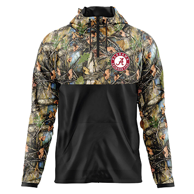 Alabama Tusk Camo Perforamnce 1/4 Zip Pullover