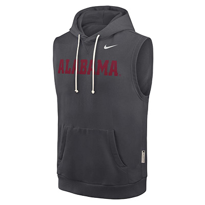 ALABAMA NIKE DRI FIT FLEECE SLEEVELESS HOODIE -  1