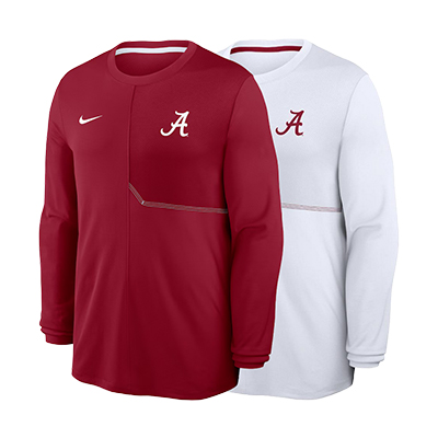 Alabama  Nike Script A Dri Fit Coach Long Sleeve Top - main view