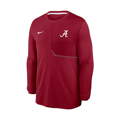 ALABAMA  NIKE SCRIPT A DRI FIT COACH LONG SLEEVE TOP -  1