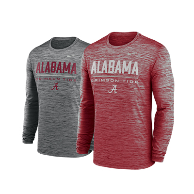 Alabama Nike Long Sleeve Dri Fit Velcro Crew - main view