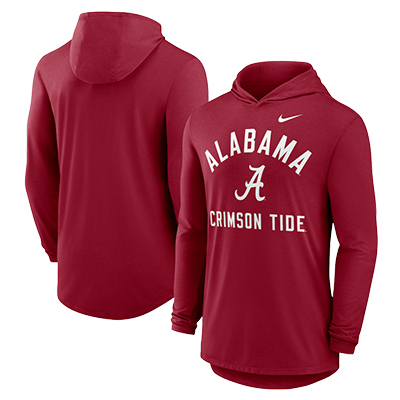 Alabama  Crimson Tide Nike Arch Long Sleeve  T-Shirt Hoody - main view