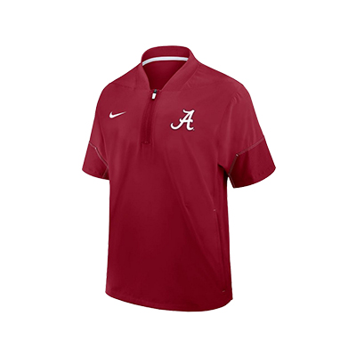 ALABAMA NIKE SCRIPT A LIGHTWEIGHT COACH SHORT SLEEVE JACKET -  1