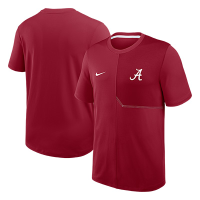 ALABAMA SCRIPT A NIKE DRI FIT COACH TOP -  1