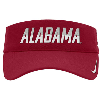 ALABAMA NIKE ACE PRACTICE VISOR CAP - 1 (SKU: 14201462112) ALABAMA NIKE ACE PRACTICE VISOR CAP - 1