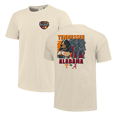 Alabama V. Tennessee Illustrated Rivalry Comfor Color T-Shirt