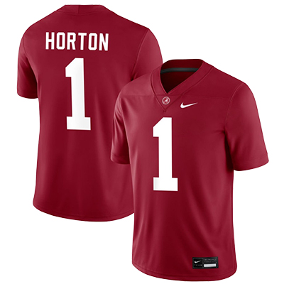Isaiah Horton Nike Nil Jersey #1, Crimson - Large