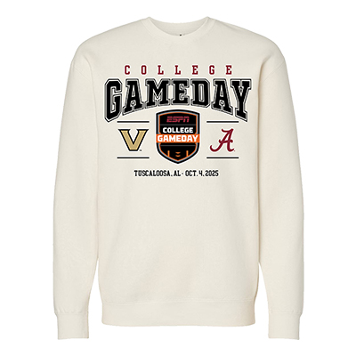 College Gameday Matchup Crew Sweatshirt Bama Vs. Vandy