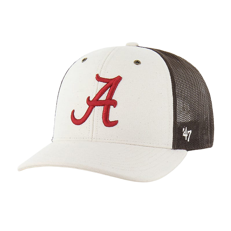 Alabama Script A Carhartt Undyed 47 Trucker Cap (SKU 14217579112) Alabama Script A Carhartt Undyed 47 Trucker Cap - main view