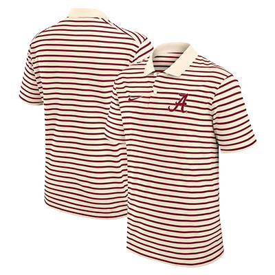 Alabama Nike Striped Script A Polo - main view