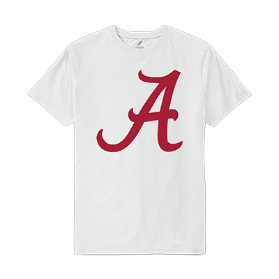 ALABAMA SCRIPT A LOGO T-SHIRT - 1 (SKU: 14224447102) ALABAMA SCRIPT A LOGO T-SHIRT - 1