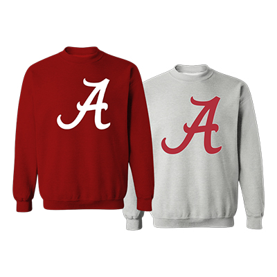 Alabama Script A Logo Crew Sweatshirt - main view