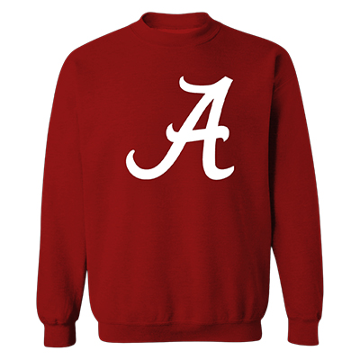 ALABAMA SCRIPT A LOGO CREW SWEATSHIRT -  1