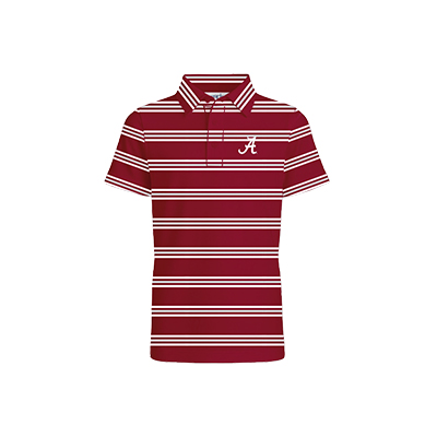 Kellan Script A Striped Polo - main view