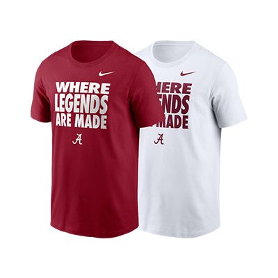 Alabama Nike Where Legends Are Made Short Sleeve Dri-Fit T-Shirt - main view