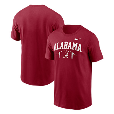 ALABAMA NIKE COTTON FOOTBALL HELMET T-SHIRT -  1