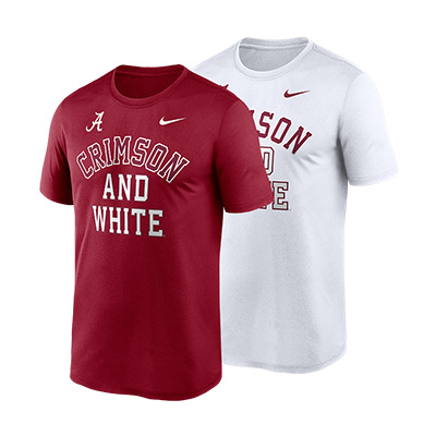 Alabama Nike Crimson And White Arch T-Shirt - main view