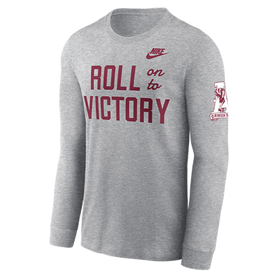 Alabama Nike Roll On To Victory Cotton Legacy Mantra T-Shirt - main view