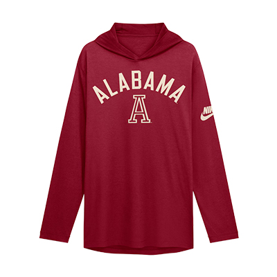Alabama Nike Legacy Arch Long Sleeve Hooded T-Shirt - main view