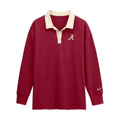 ALABAMA NIKE ESSENTIAL OVERSIZED LONG SLEEVE POLO -  1