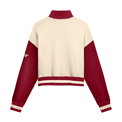 ALABAMA NIKE LEGACY COLORBLOCK SPIRIT FLAG PHOENIX CROP 1/4 ZIP -  1