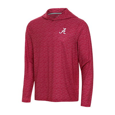 Alabama Script A Cipher Pullover Long Sleeve Hood - main view