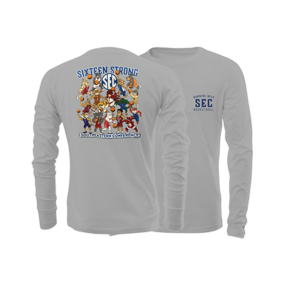 SEC Basketball Illustration Long Sleeve T-Shirt