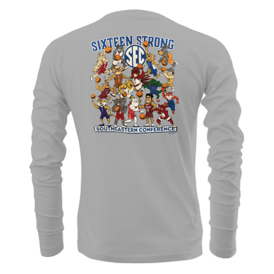 SEC BASKETBALL ILLUSTRATION LONG SLEEVE T-SHIRT