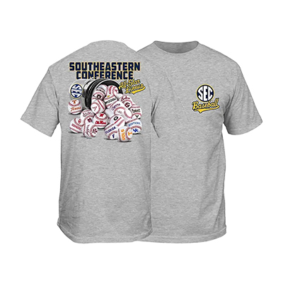 SEC Baseball Bucket Of Balls T-Shirt