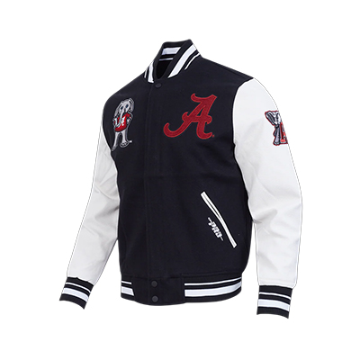 ALABAMA CLASSIC RIB WOOL VARSITY JACKET -  1