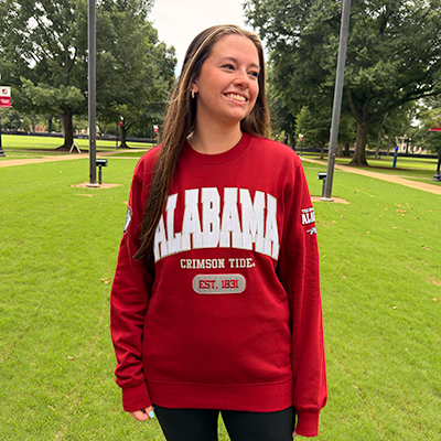 Alabama City Arch Fleece Crewneck - main view