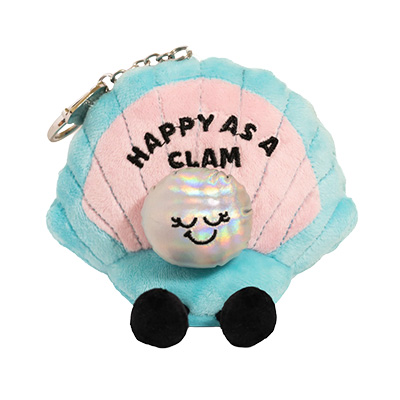 Happy As A Clam Bag Charm - main view