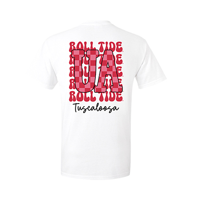 ALABAMA REPEAT TEXT COMFORT COLOR T-SHIRT -  1
