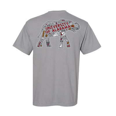 ALABAMA DOODLE ELEPHANT COMFORT COLOR  T-SHIRT -  1