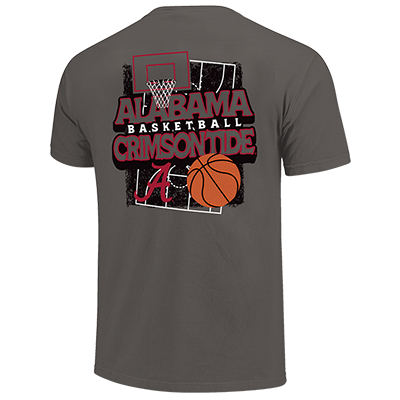 ALABAMA BASKETBALL COURT COMFORT COLOR POCKET T-SHIRT -  1