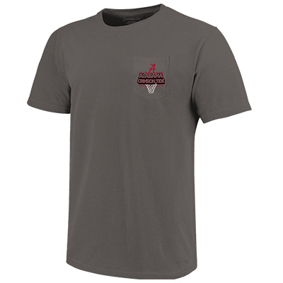ALABAMA BASKETBALL COURT COMFORT COLOR POCKET T-SHIRT -  2