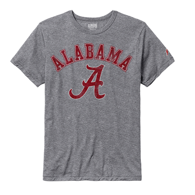 Alabama Script Outline A Victory Falls T-Shirt (SKU 14282225102) Alabama Script Outline A Victory Falls T-Shirt - main view