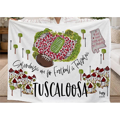 Saturdays Are For Football & Tailgates Blanket - main view