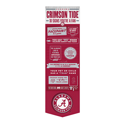 Alabama Top 10 Sign 3D Wall Art - main view