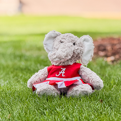 Alabama Elephant Cuddle Buddy With Cheer Outfit - main view