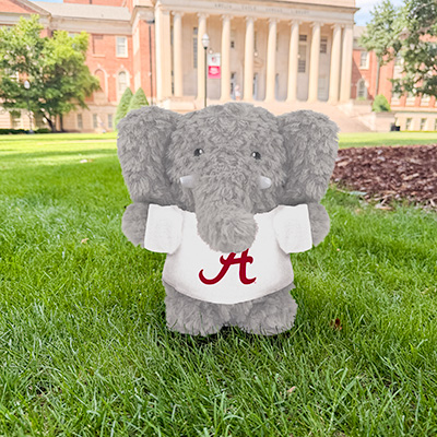 ALABAMA WOOLIE ELEPHANT WITH SCRIPT A TSHIRT -  1